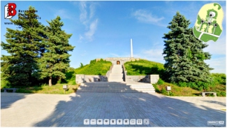 la visite virtuelle - le mémorial du «Tombeau aiguisé», Lougansk, Ukraine