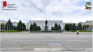 Театральная площадь,  3D панорама Луганска