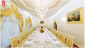 le panorama 3D de la salle du restaurant «Versailles»